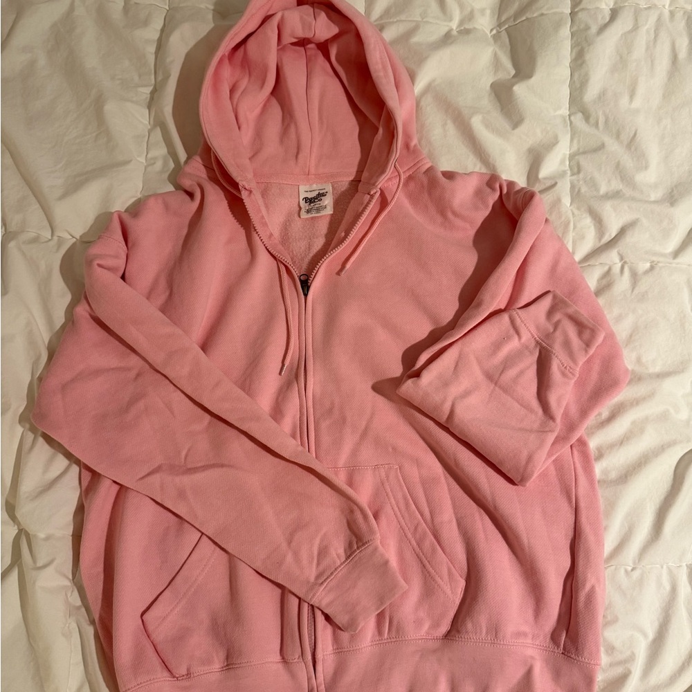 CO Soft Pink Hoodie with Zip